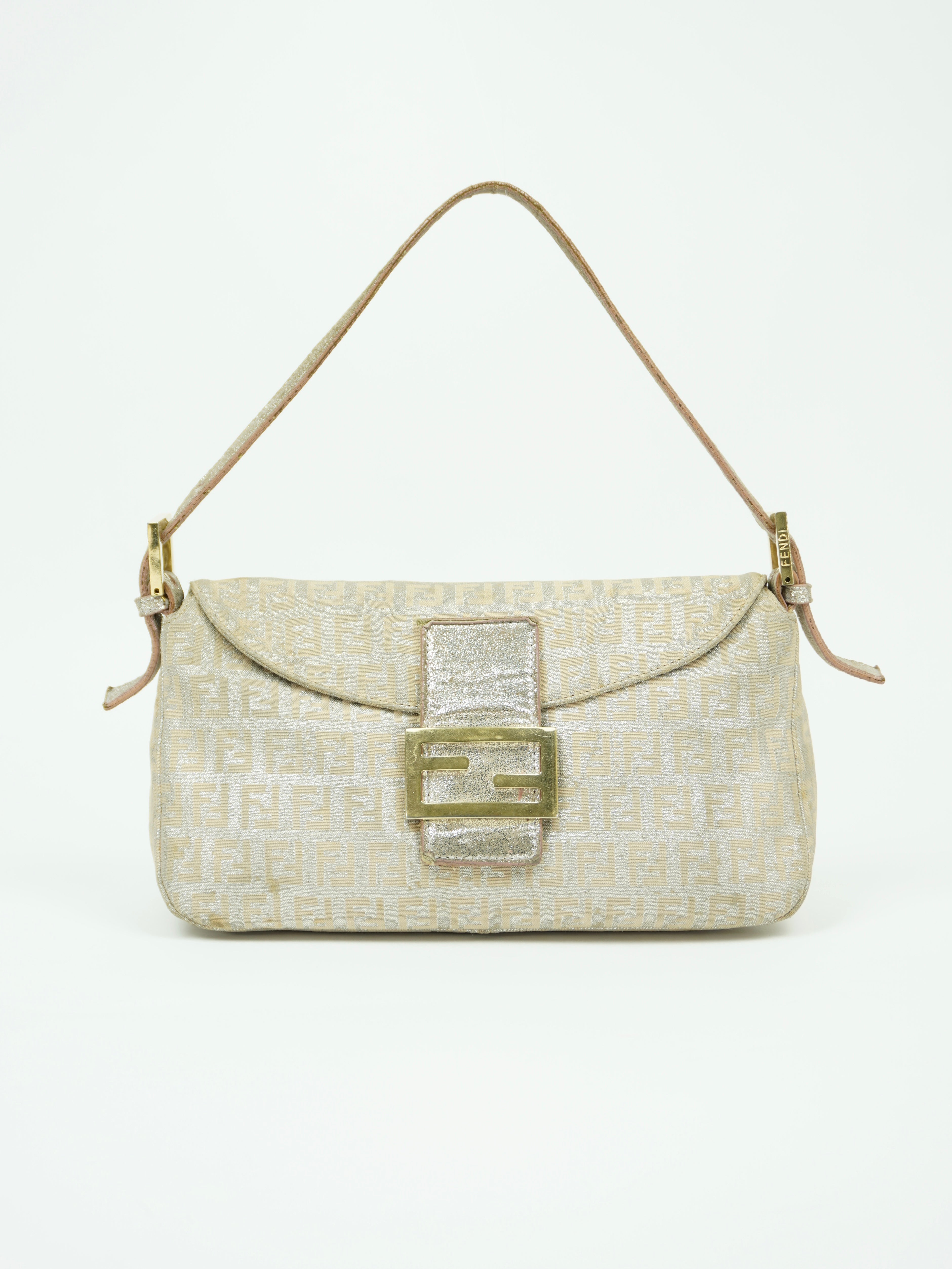 FENDI MONOGRAM SHIMMER BAGUETTE