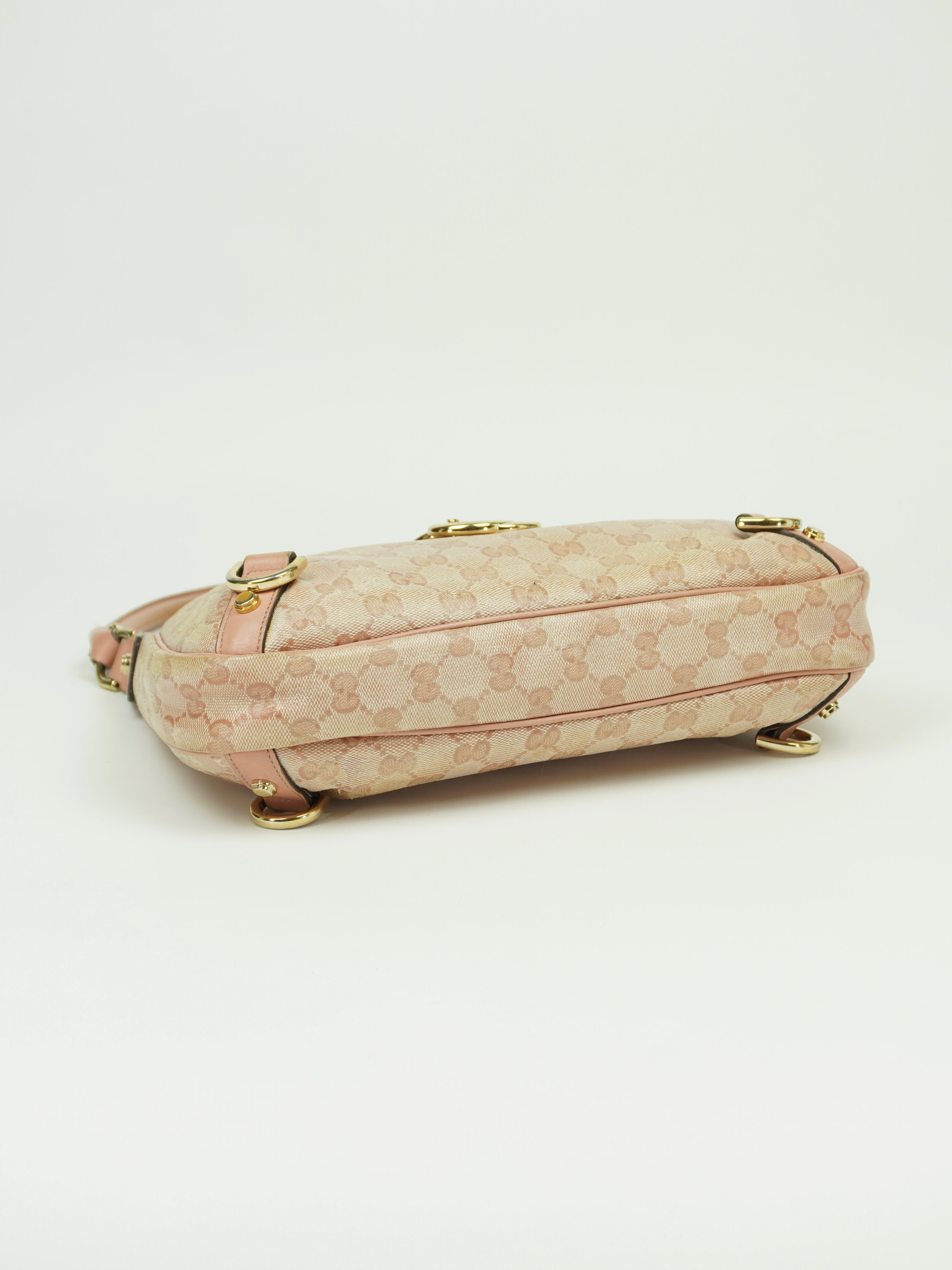 GUCCI MONOGRAM D RING BAG