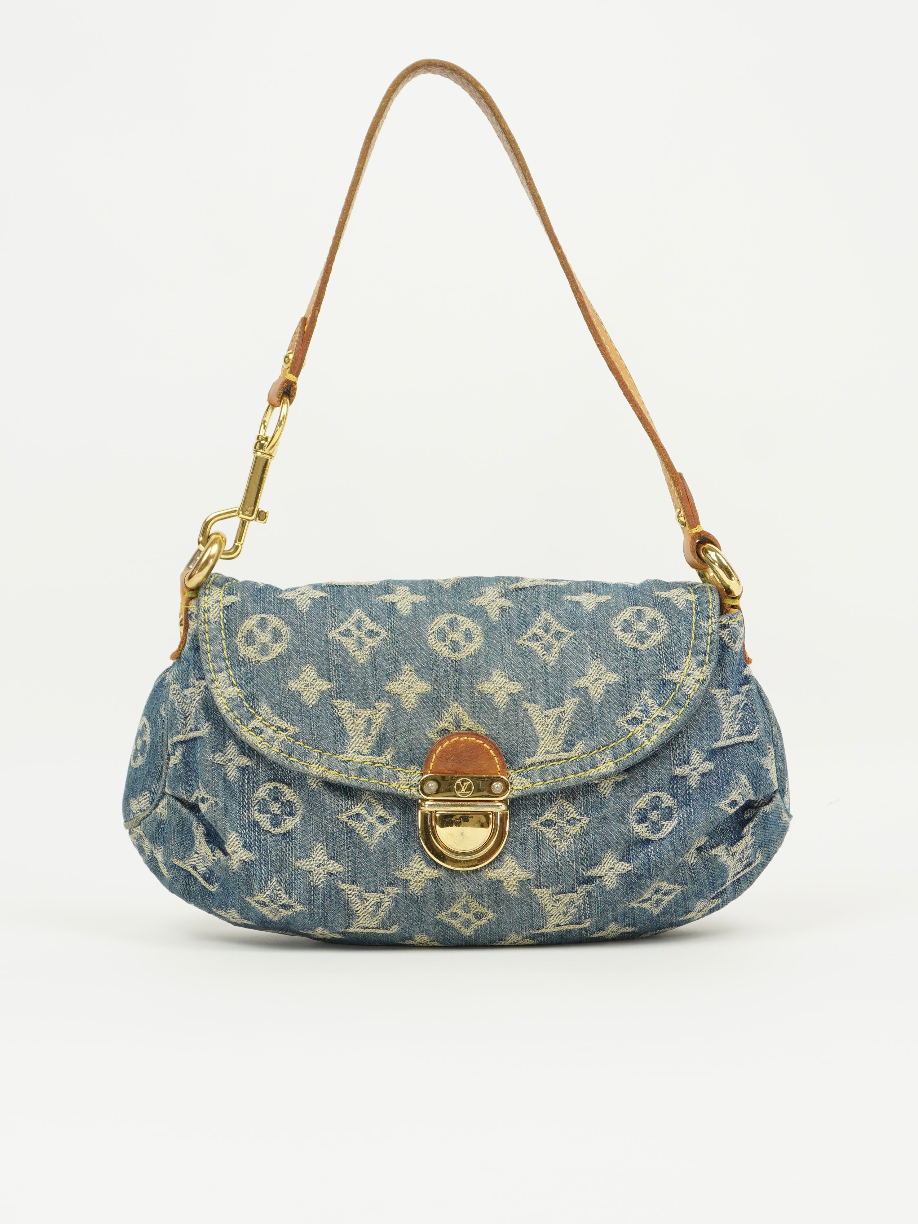 LOUIS VUITTON DENIM PLEATY BAG