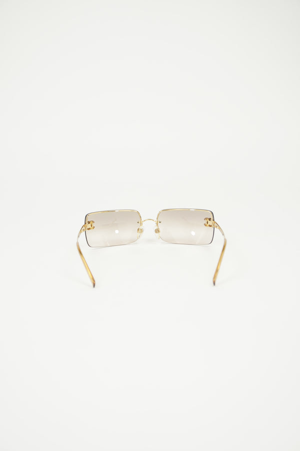 CHANEL RHINESTONE SUNGLASSES