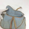 CHRISTIAN DIOR DENIM DOUBLE SADDLE BAG