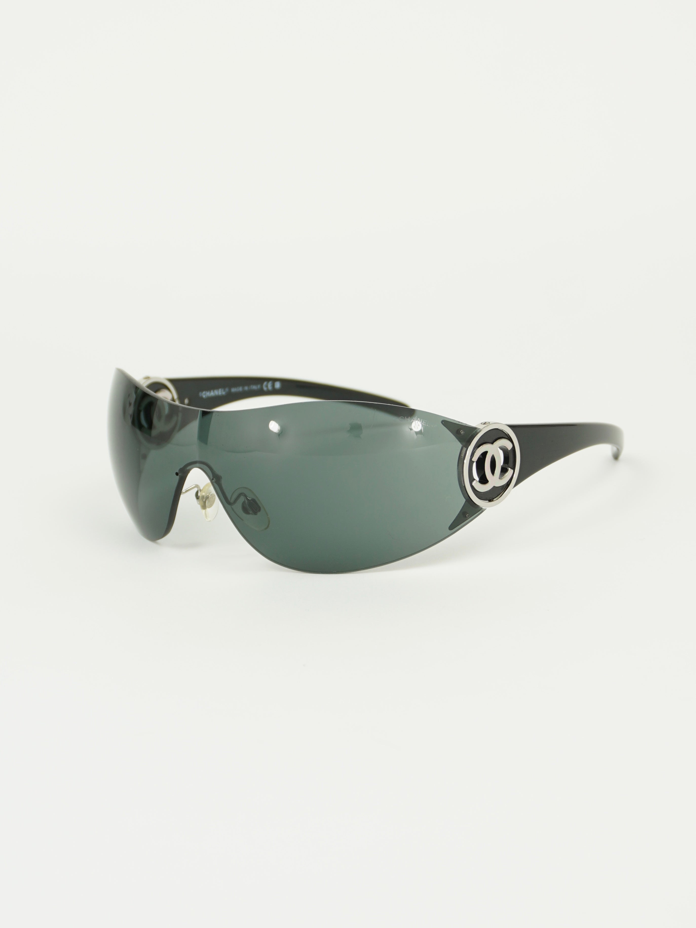 CHANEL RIMLESS CC LOGO SUNGLASSES