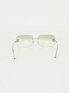 CHANEL RIMLESS RHINESTONE SUNGLASSES