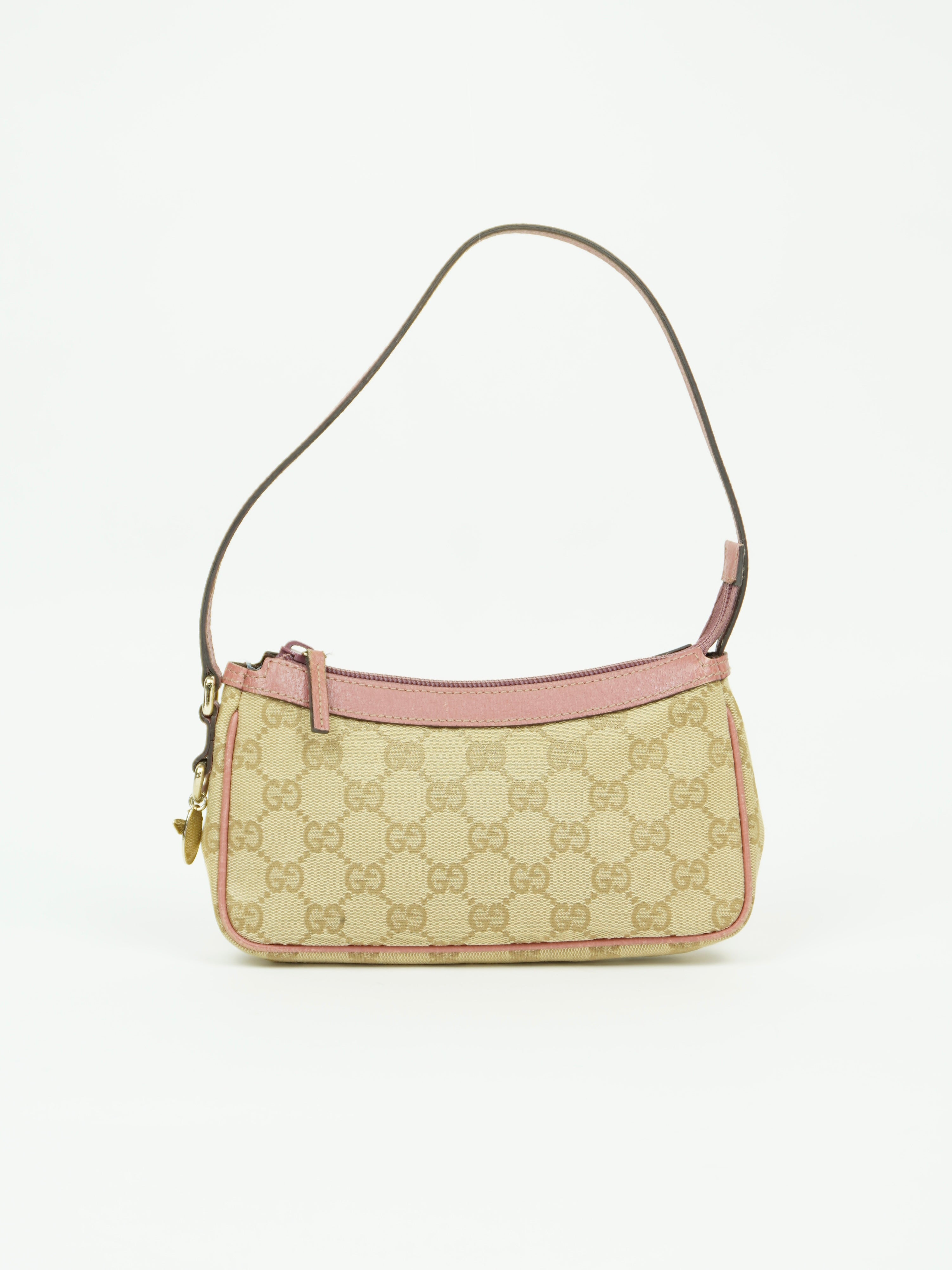GUCCI MONOGRAM BAG WITH CHARM