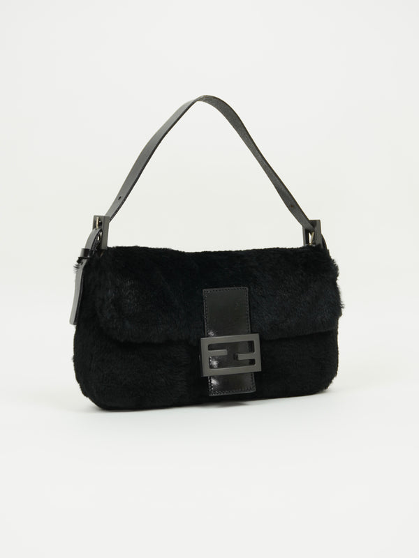 FENDI FUR BAGUETTE BAG