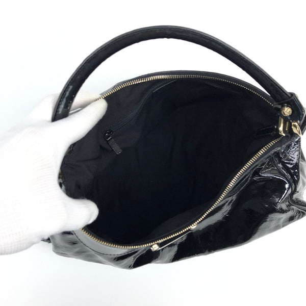 GUCCI MONOGRAM LEATHER ABBEY BAG