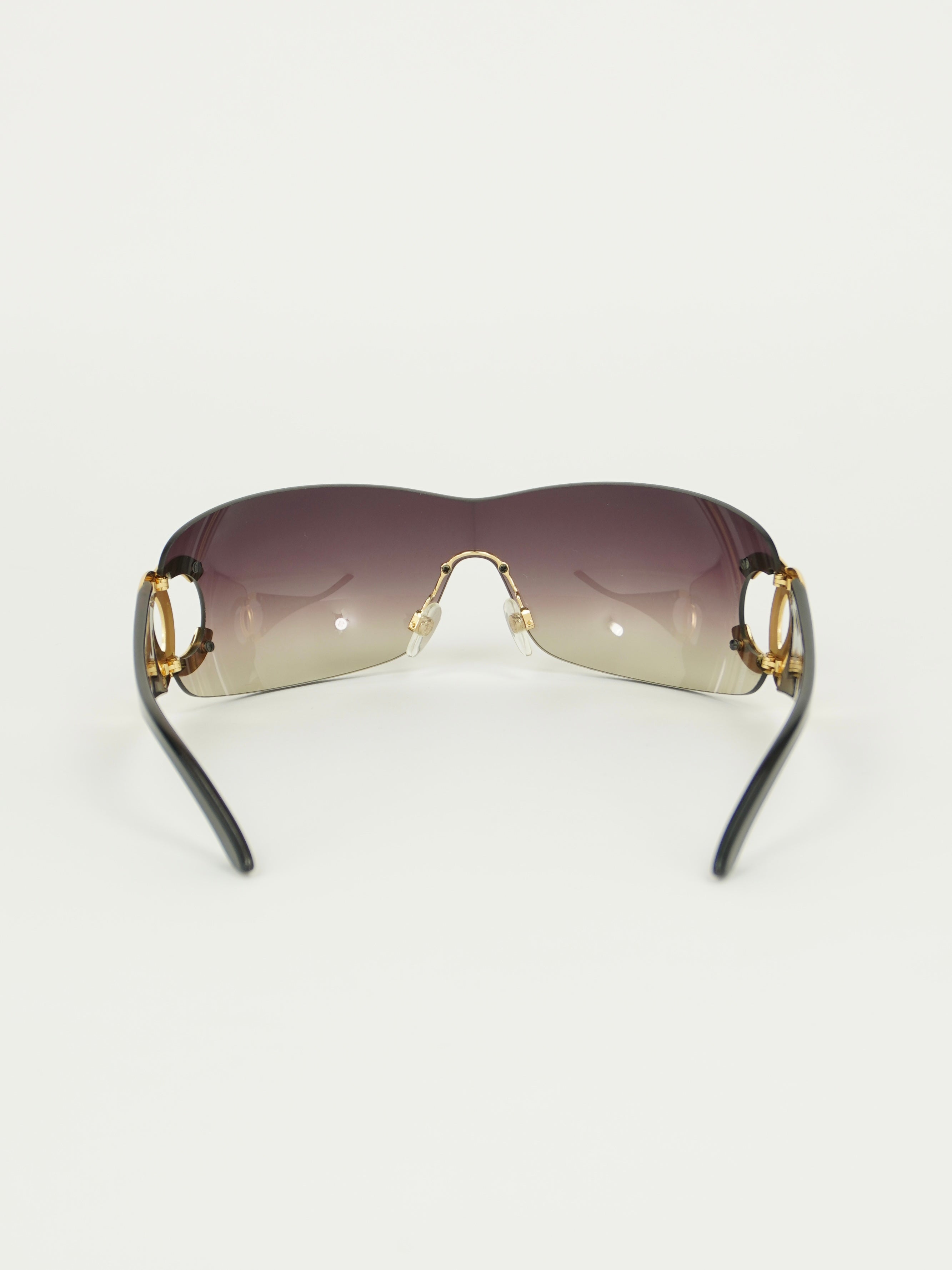 CHANEL RIMLESS CC LOGO SUNGLASSES