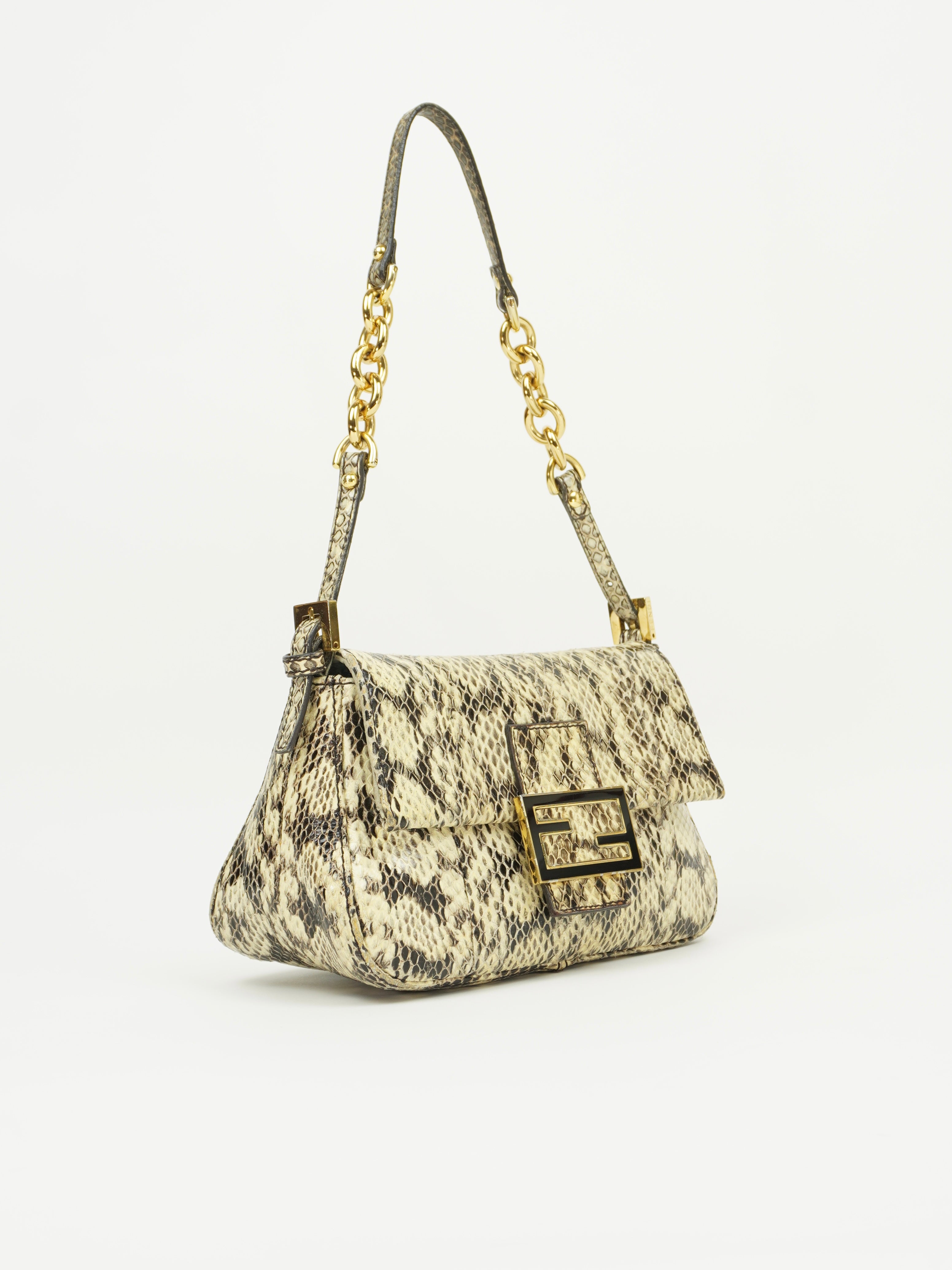 FENDI SNAKESKIN BAGUETTE BAG