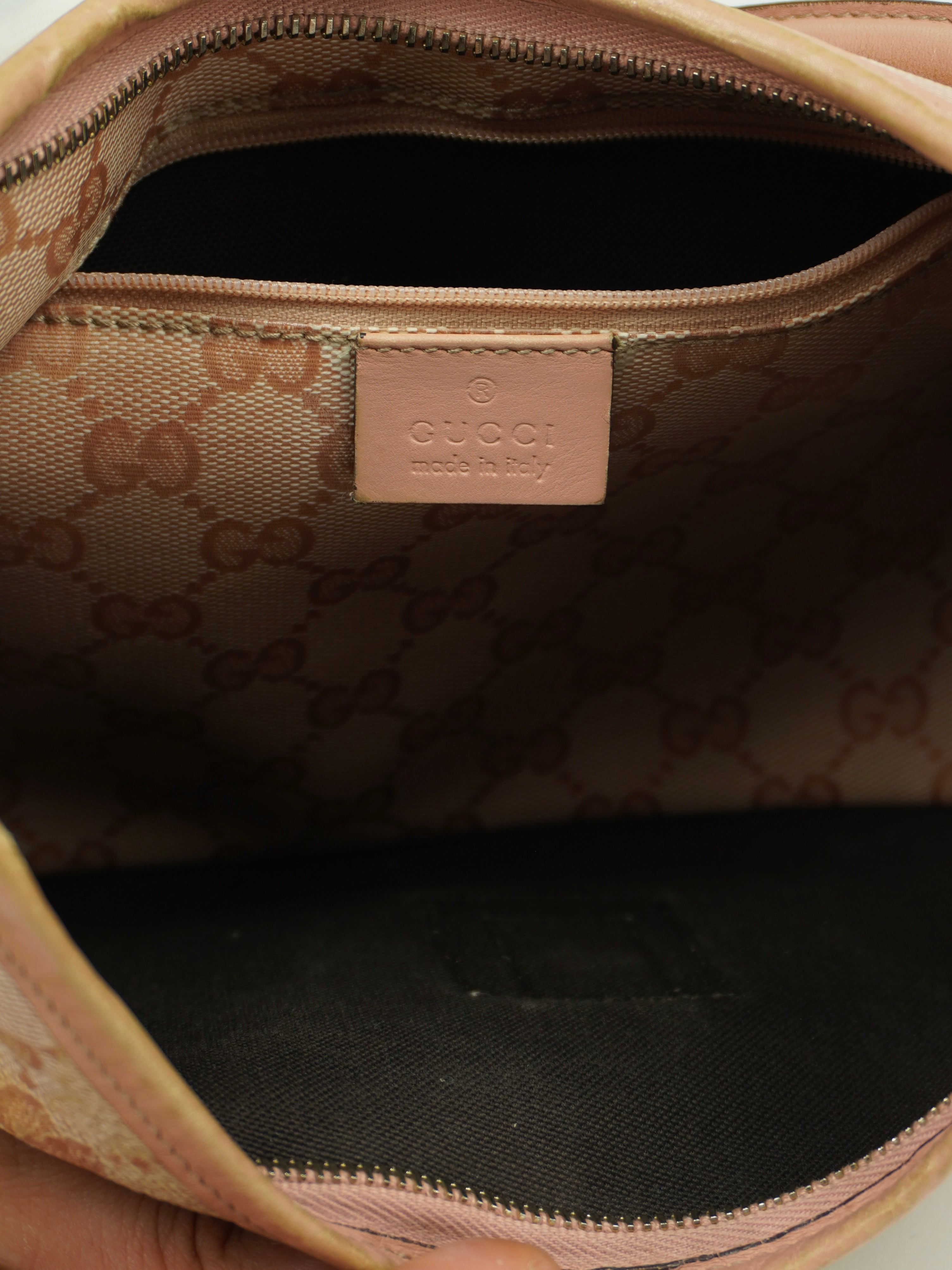 GUCCI MONOGRAM D RING BAG