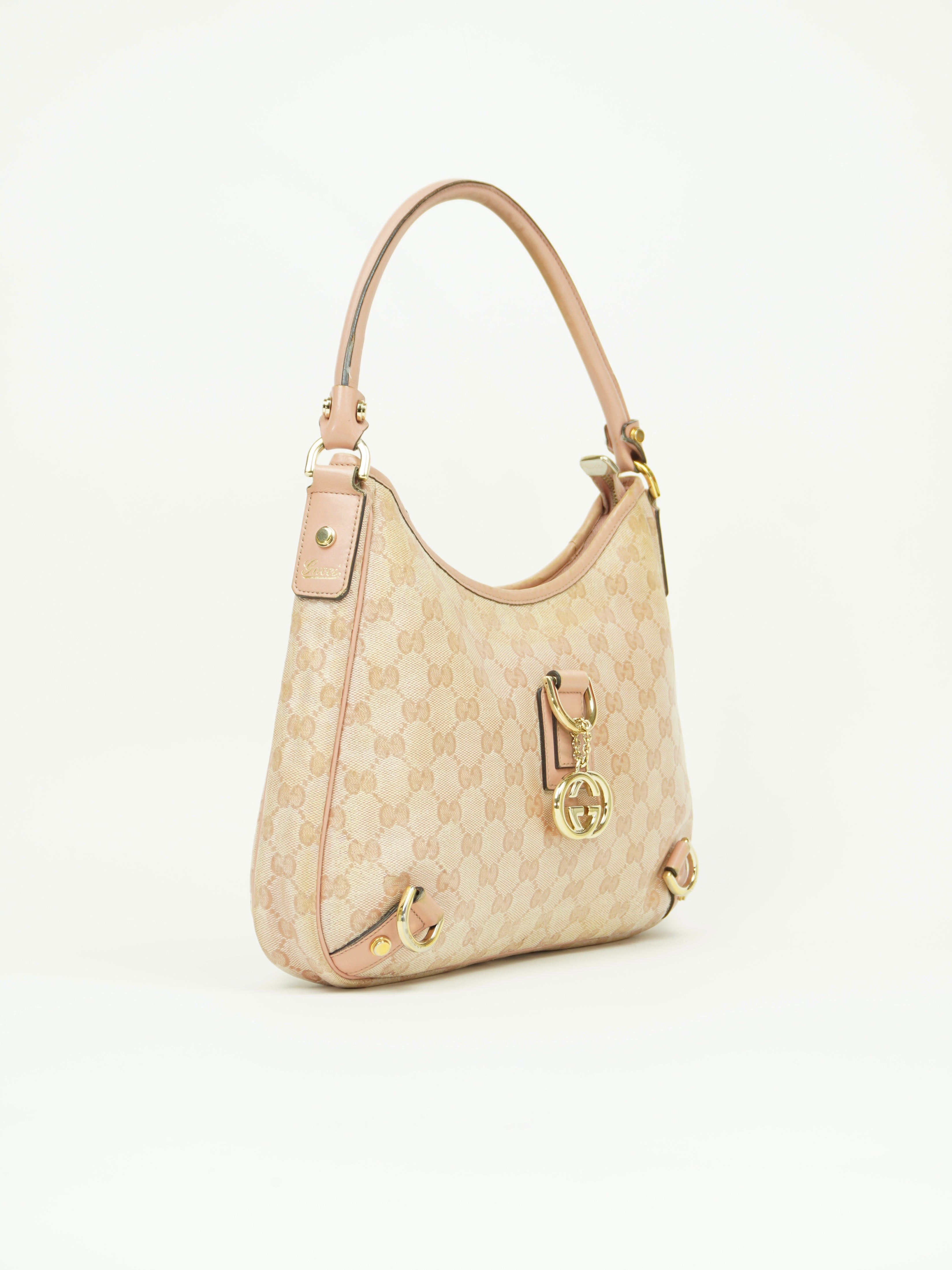 GUCCI MONOGRAM D RING BAG