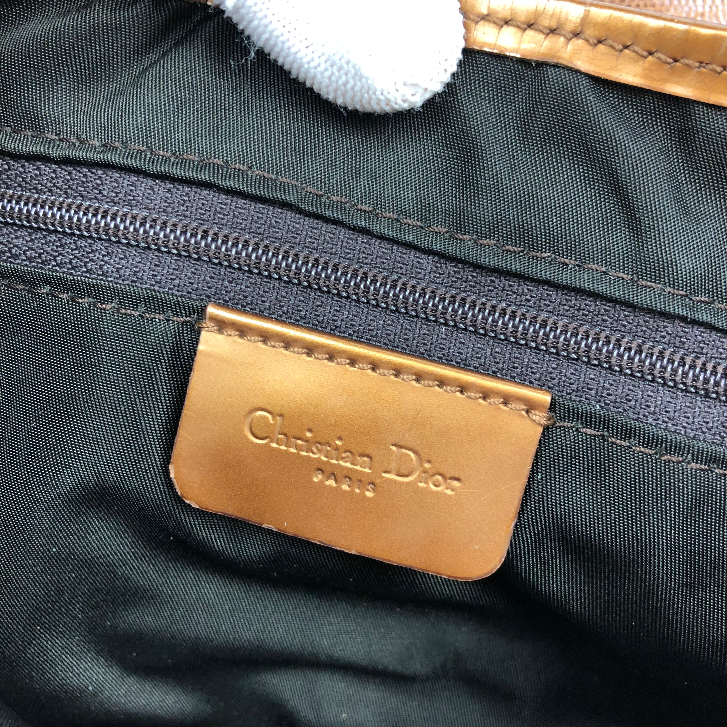 CHRISTIAN DIOR LIZARD DOUBLE SADDLE BAG