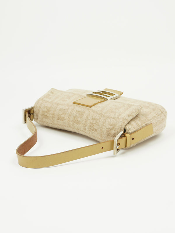FENDI CASHMERE WOOL BAGUETTE