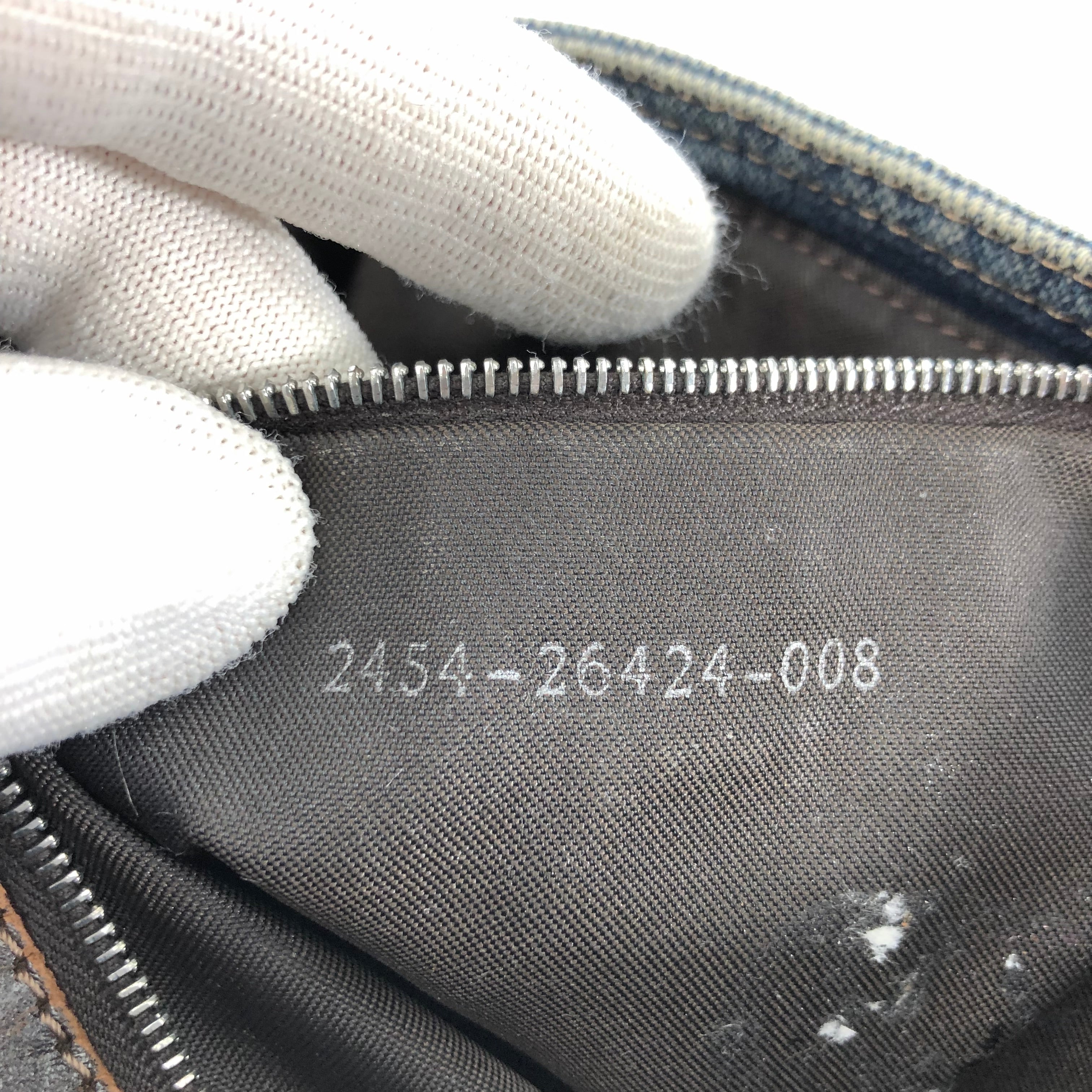 FENDI DENIM BAGUETTE BAG