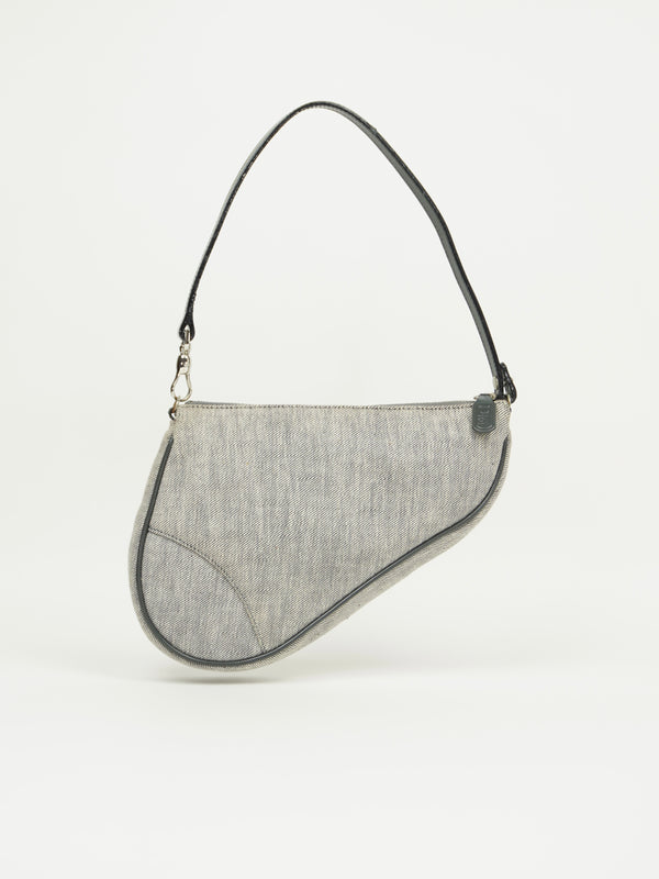 CHRISTIAN DIOR DENIM MINI SADDLE