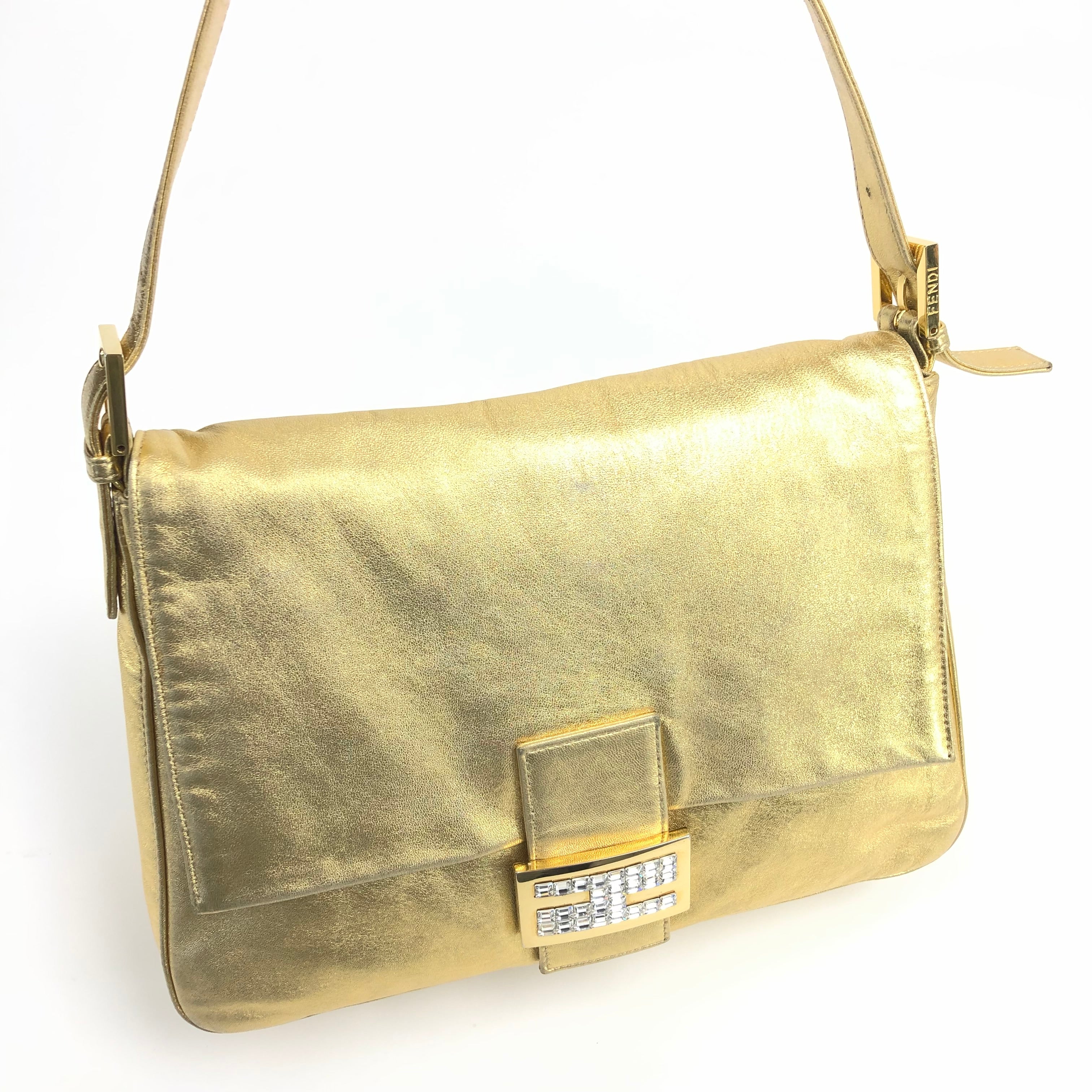 FENDI GOLD MAMA BAGUETTE