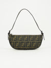 FENDI ZUCCA CRESCENT SHOULDER BAG