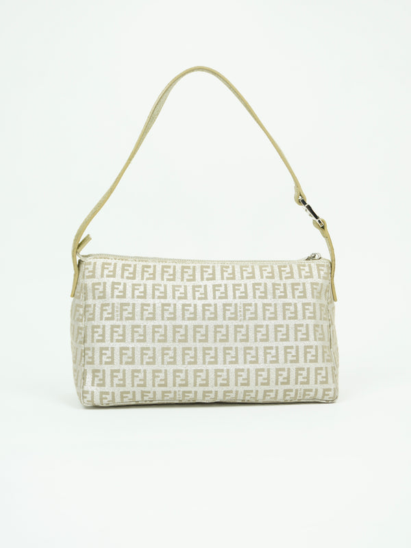 FENDI ZUCCA SHIMMER SHOULDER BAG