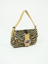 FENDI CALF HAIR ZEBRA BAGUETTE