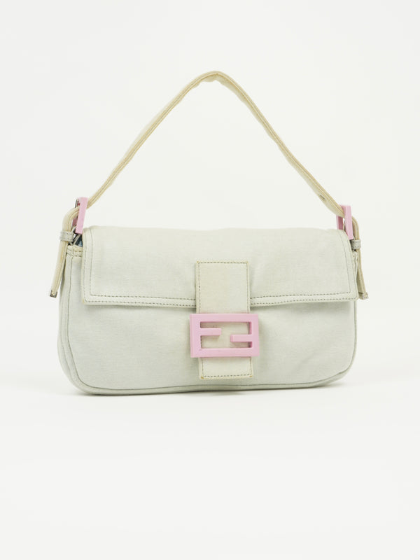 FENDI BAGUETTE WITH PINK HARDWARE