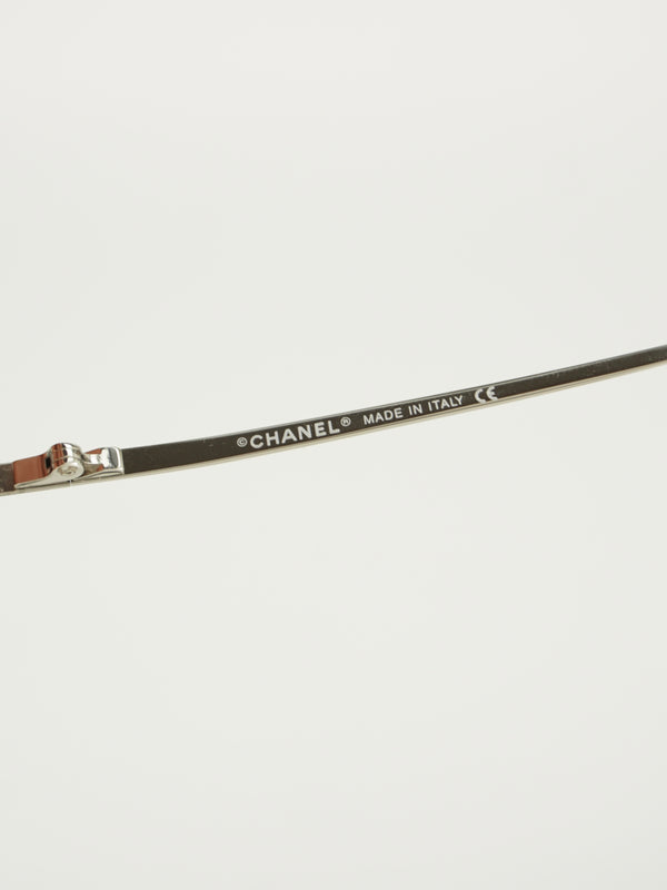 CHANEL RIMLESS RHINESTONE SUNGLASSES