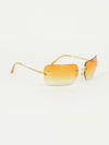CHANEL RIMLESS RHINESTONE SUNGLASSES