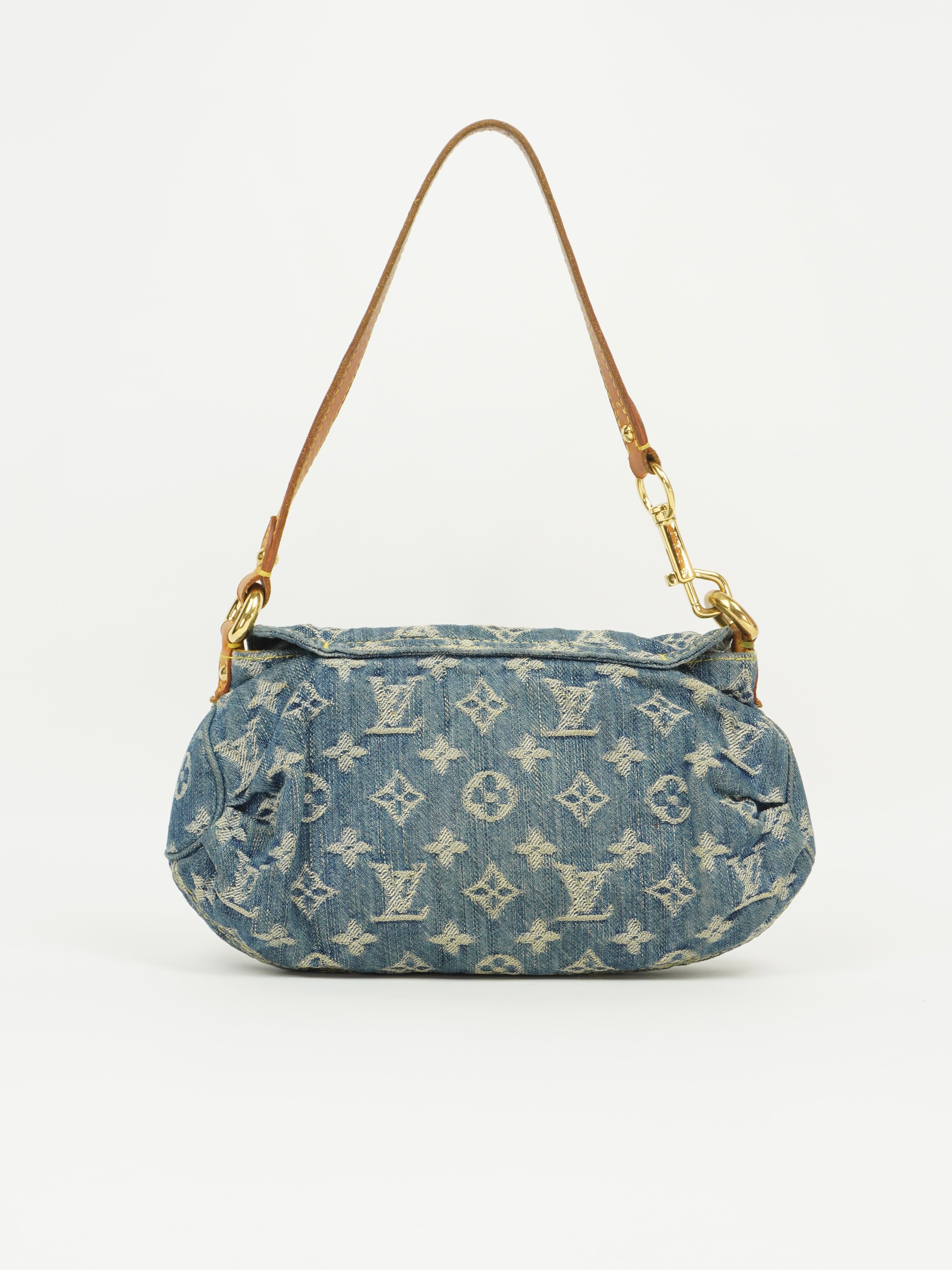 LOUIS VUITTON DENIM PLEATY BAG