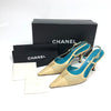 CHANEL SLING-BACK MULE HEELS - UK 3.5 / US 5.5 / EU 36.5