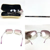 CHANEL PINK GRADIENT RIMLESS SUNGLASSES