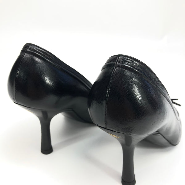 CHANEL LOGO BOW HEELS-  UK 3 / US 5 / EU 36