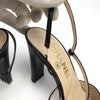 CHANEL LOGO SLING-BACK MULE HEELS -  UK 4 / US 6 / EU 37