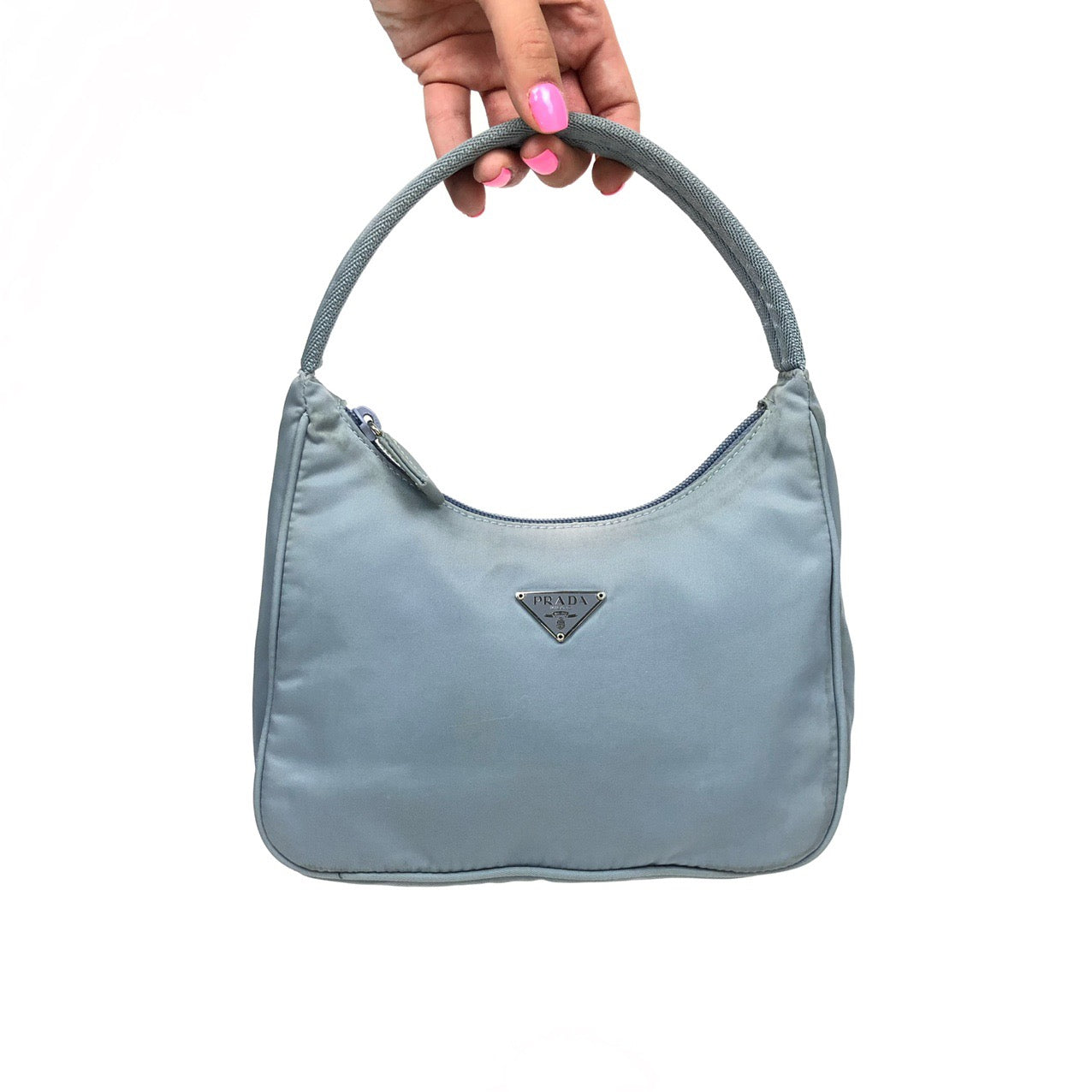 PRADA NYLON MINI HOBO BAG