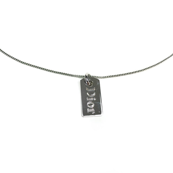 CHRISTIAN DIOR TAG NECKLACE