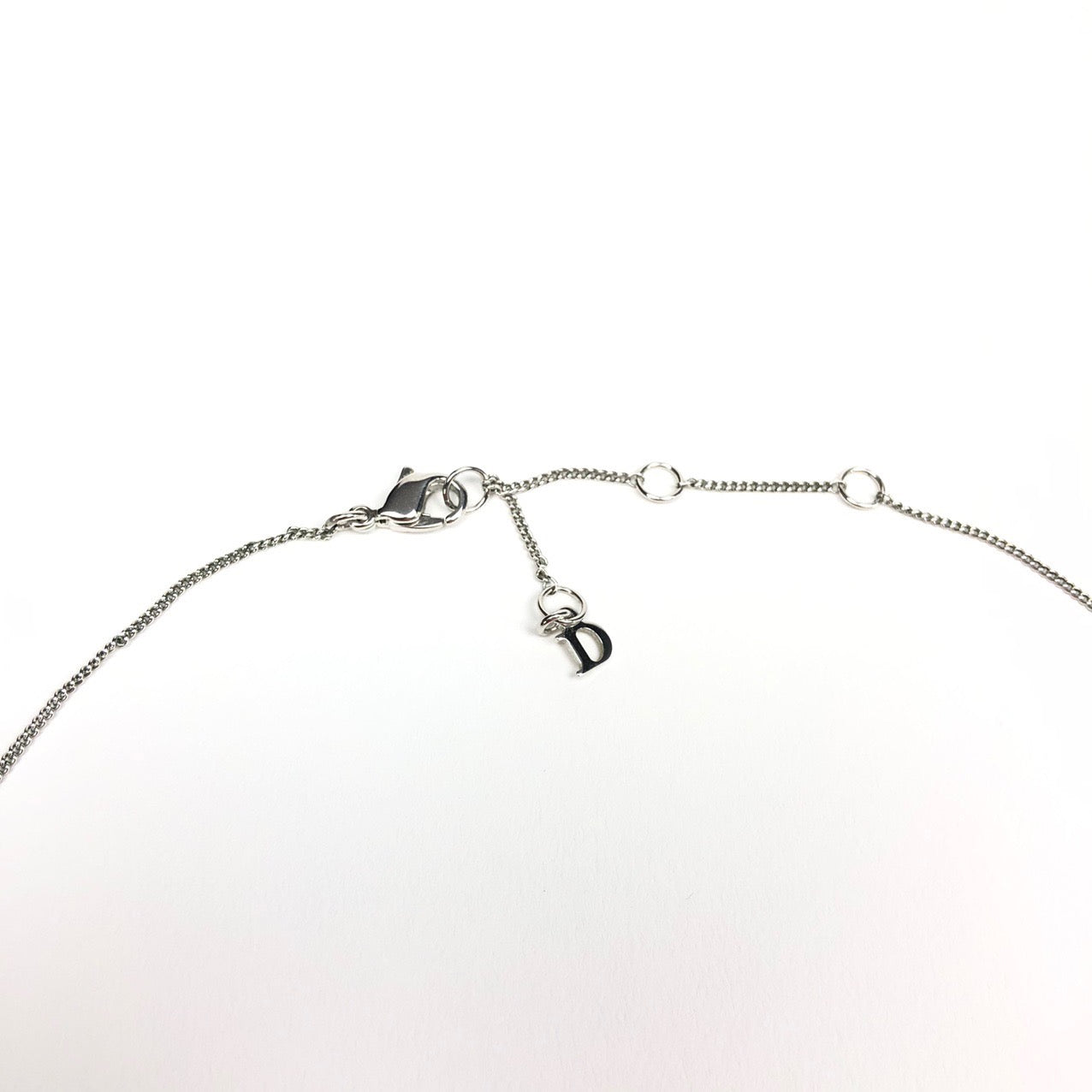 CHRISTIAN DIOR TAG NECKLACE