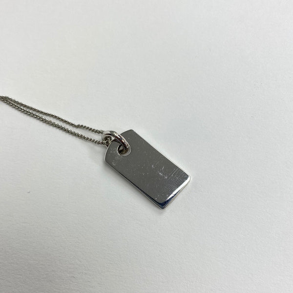 CHRISTIAN DIOR TAG NECKLACE