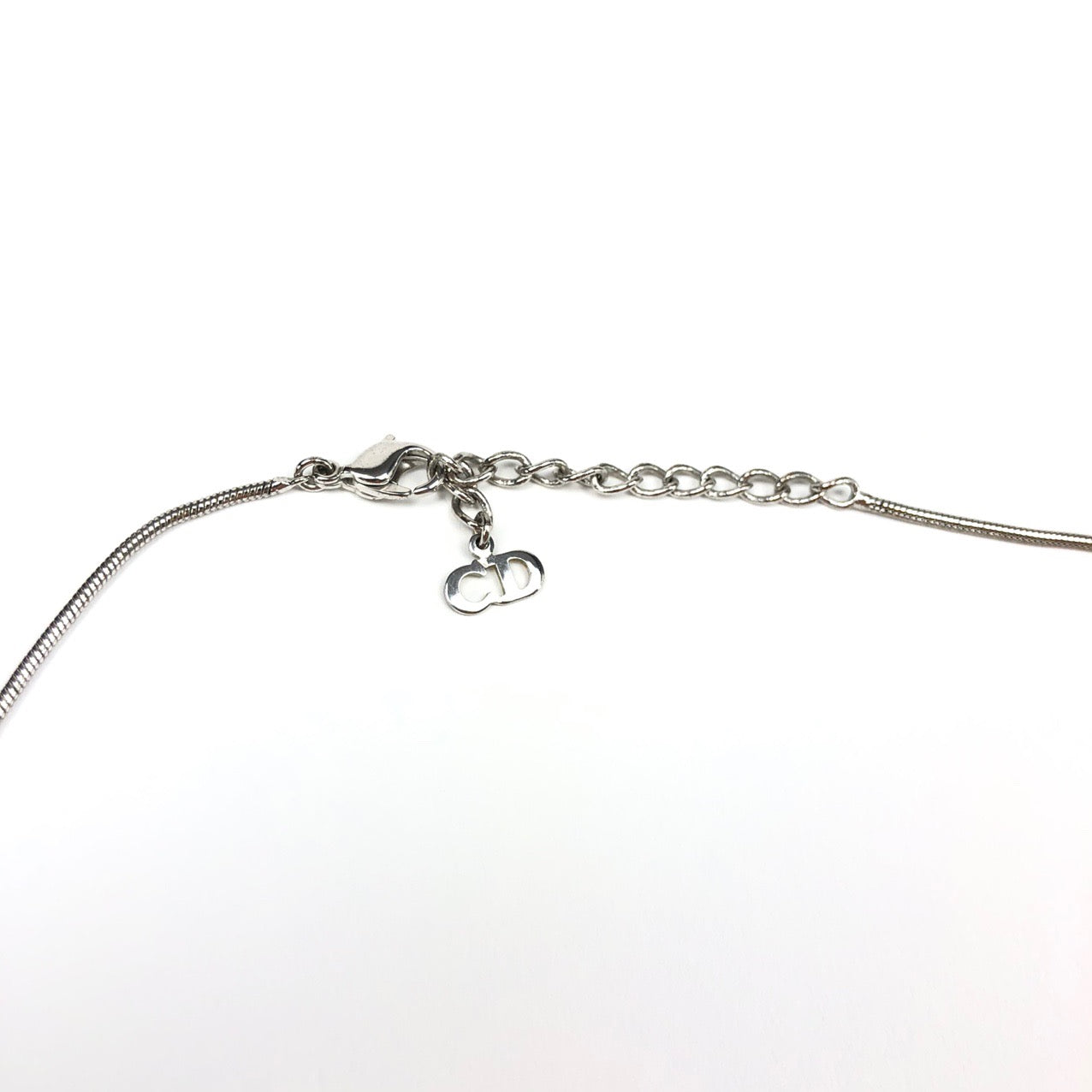 CHRISTIAN DIOR TAG NECKLACE