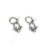 CHRISTIAN DIOR MONOGRAM JEWELLED HOOP EARRINGS