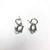 CHRISTIAN DIOR MONOGRAM JEWELLED HOOP EARRINGS