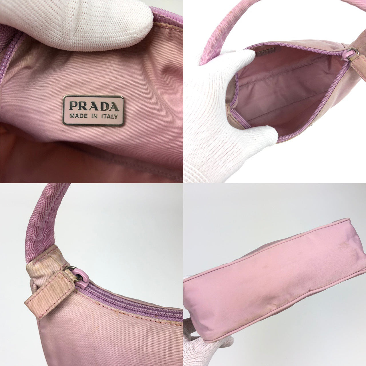 PRADA NYLON MINI HOBO BAG