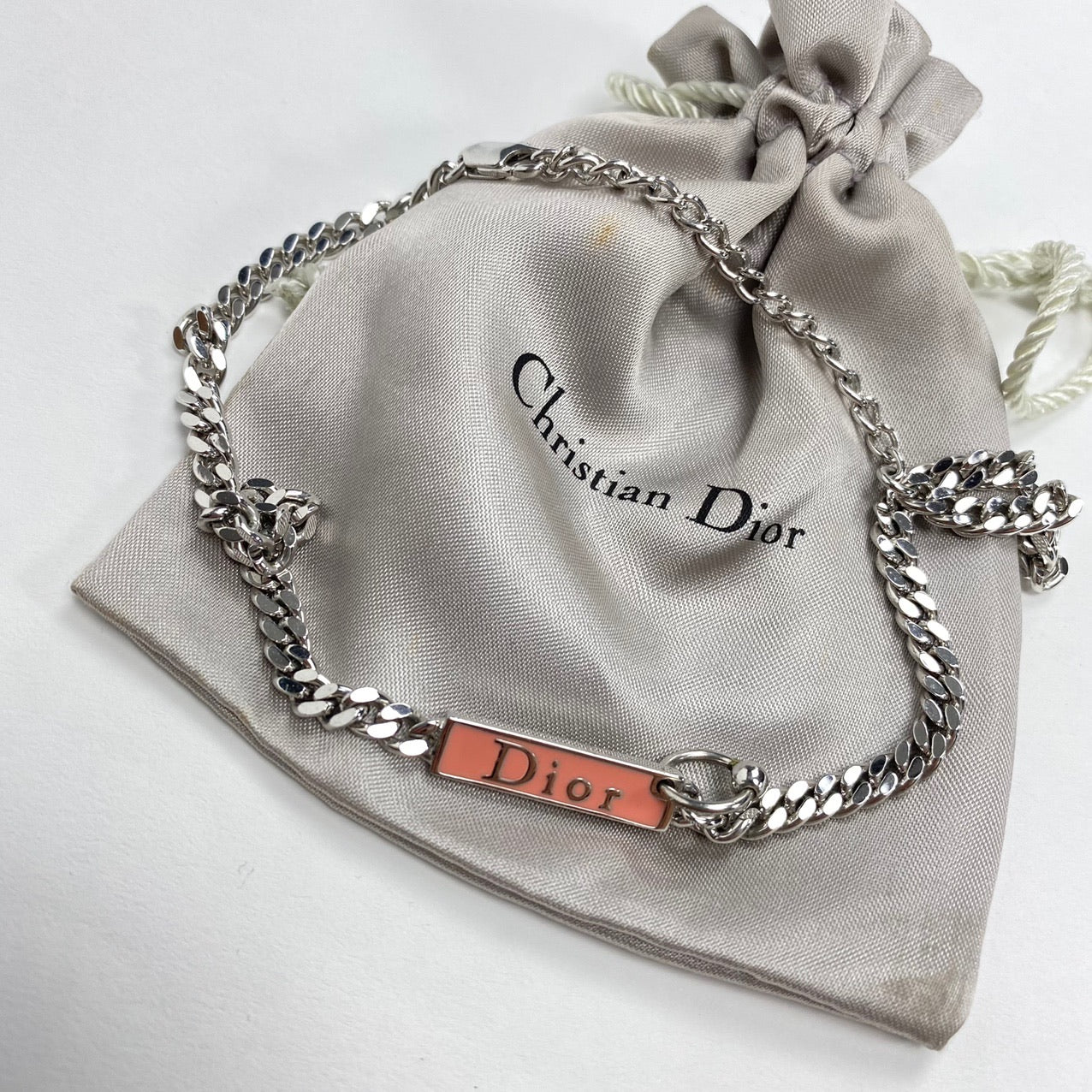 CHRISTIAN DIOR PIERCING CHOKER NECKLACE