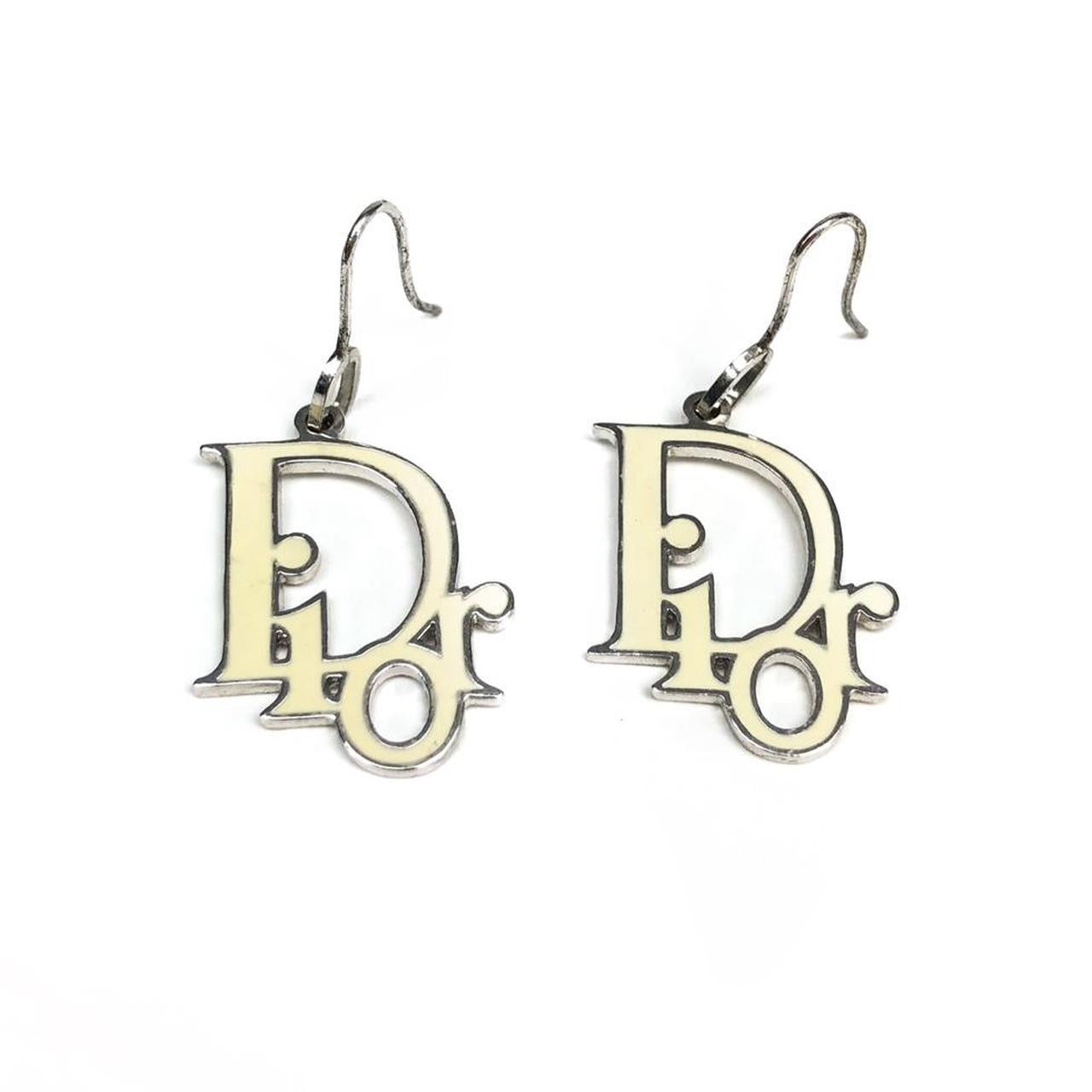 CHRISTIAN DIOR MONOGRAM EARRINGS