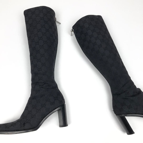 GUCCI MONOGRAM BOOTS