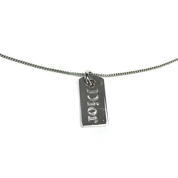 DIOR TAG NECKLACE