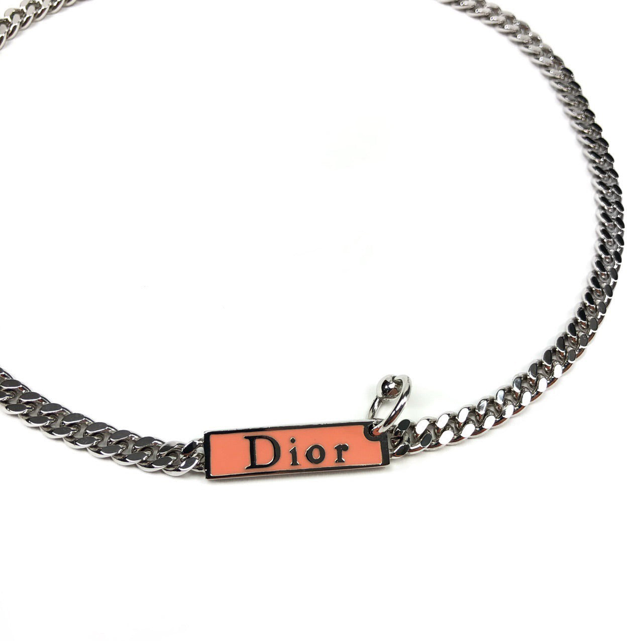 CHRISTIAN DIOR PIERCING CHOKER NECKLACE