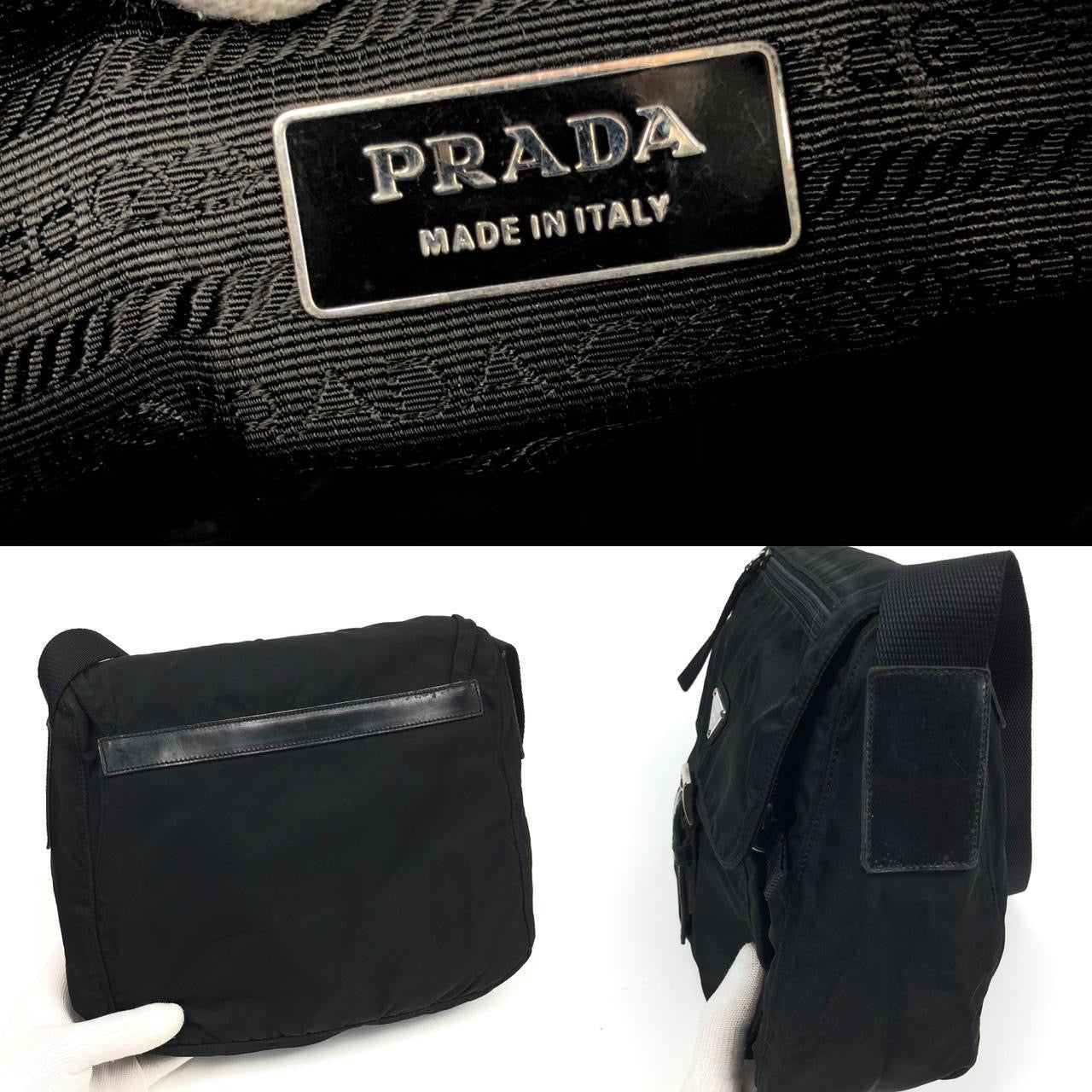 PRADA NYLON BUCKLE CROSSBODY BAG