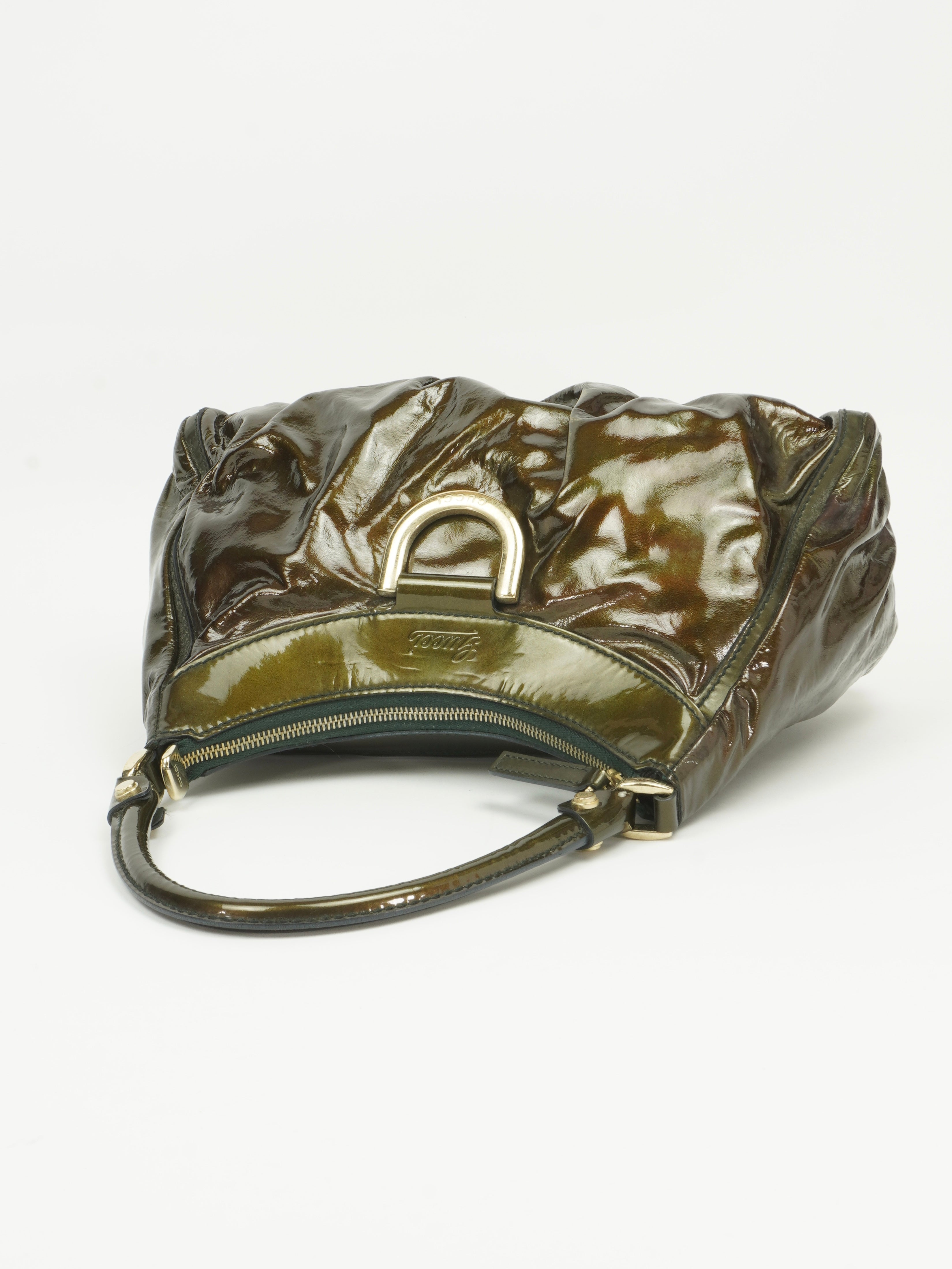 GUCCI PATENT LEATHER ABBEY BAG