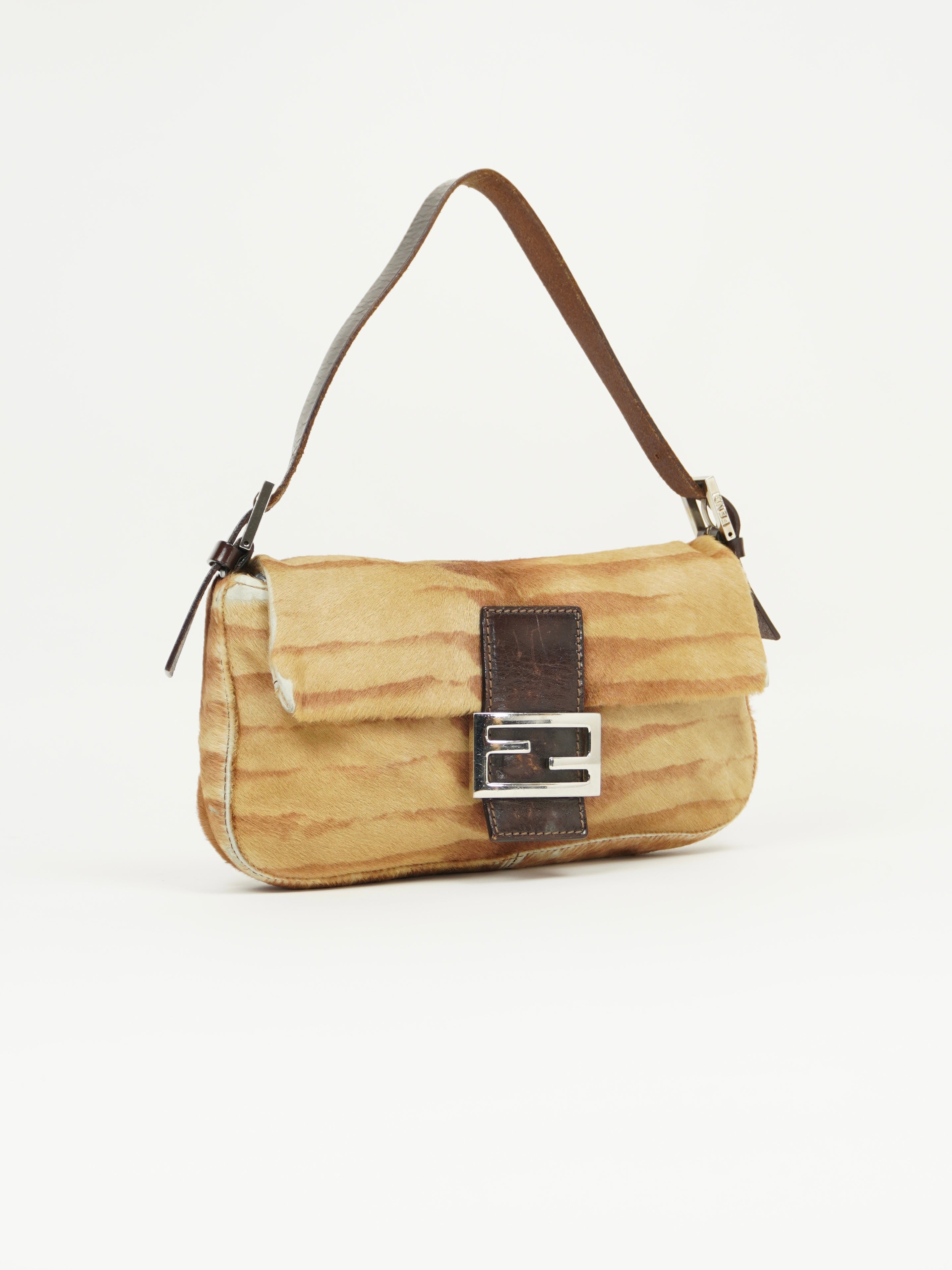 FENDI CALF HAIR BAGUETTE