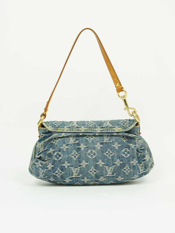 LOUIS VUITTON DENIM PLEATY BAG