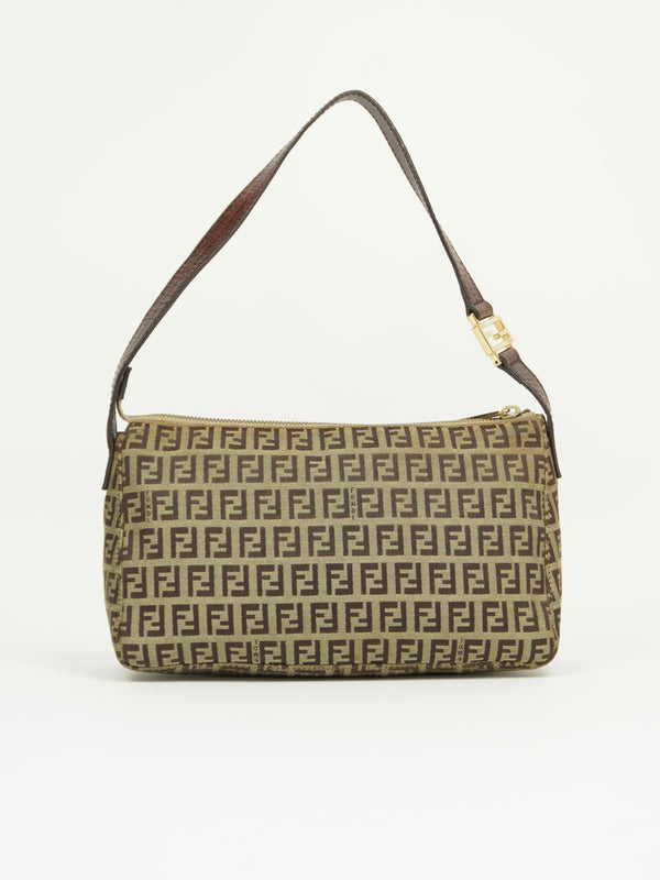 FENDI ZUCCA SHOULDER BAG