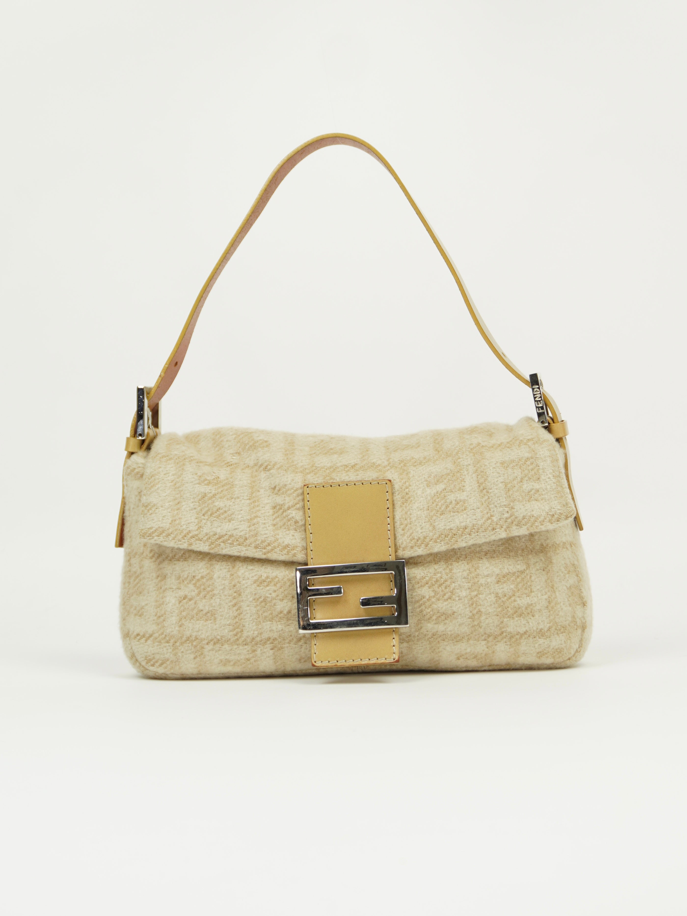 FENDI CASHMERE WOOL BAGUETTE