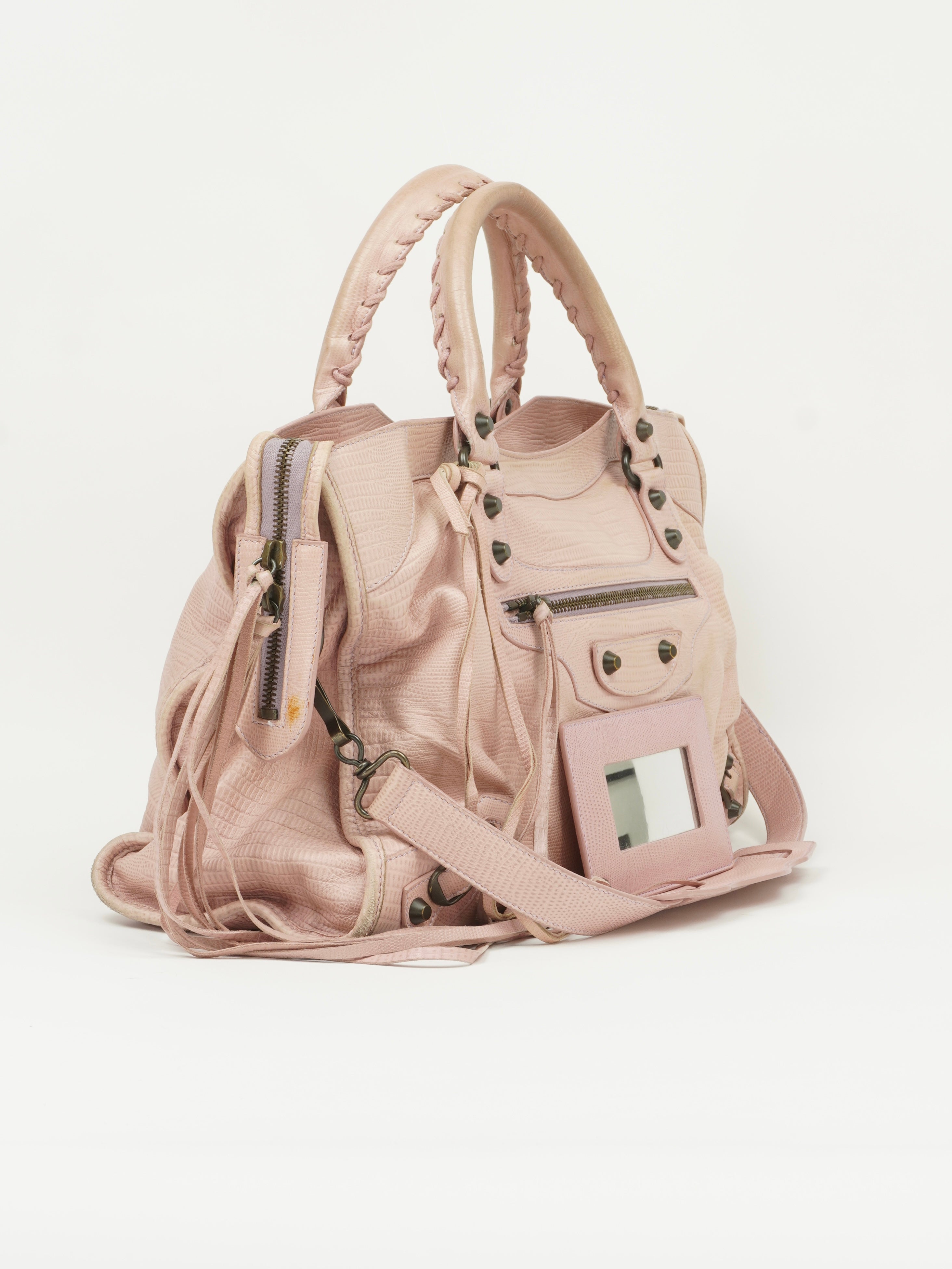 BALENCIAGA LIZARD EMBOSSED CITY BAG SPECIAL EDITION